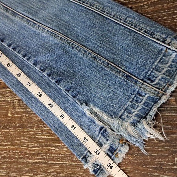 Hollister Company Vintage Y2K Junior Jeans Denim Size 3 Stretch Raw Hem Boot Cut - Picture 10 of 11
